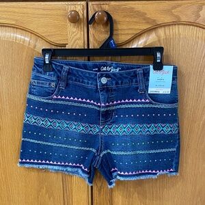 Cat & Jack Girl’s Jean Shorts - New with tags. Size XL 14/16
